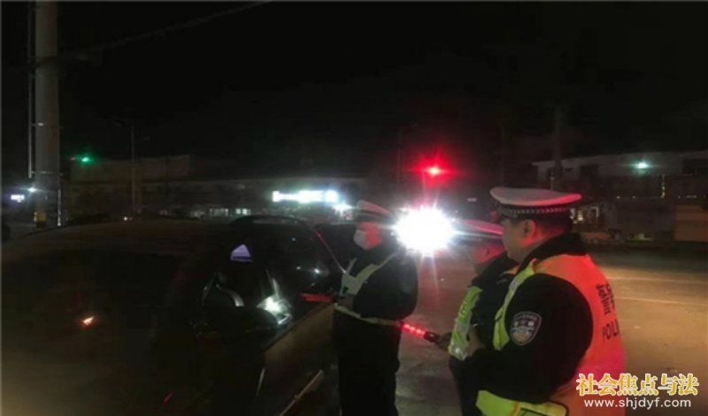 商丘市交警支队春节期间严查酒驾不放松