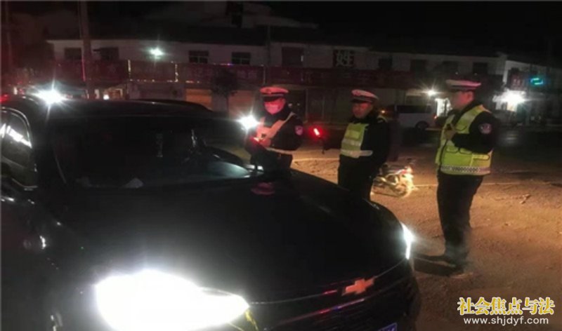 商丘市交警支队春节期间严查酒驾不放松