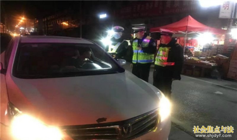 商丘市交警支队春节期间严查酒驾不放松